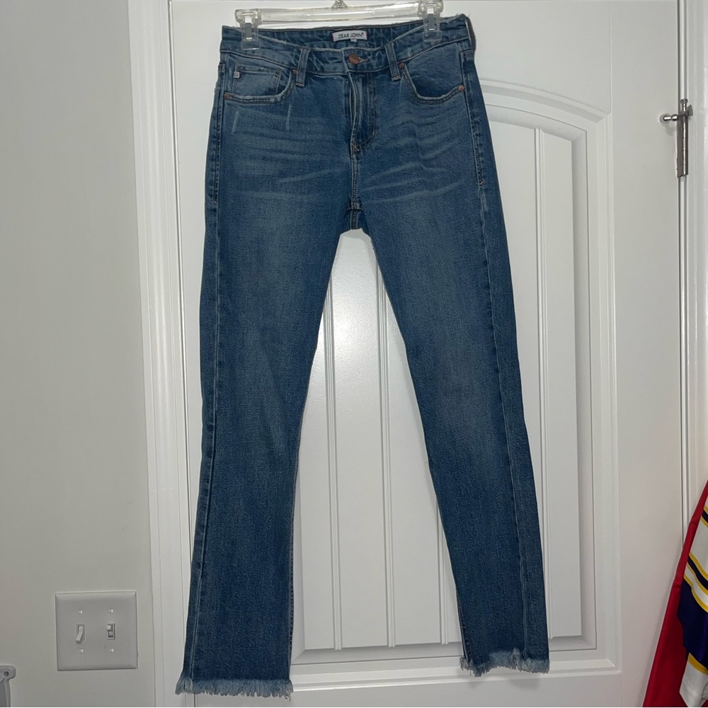 Dear John Mid Ride Straight Ankle Jeans